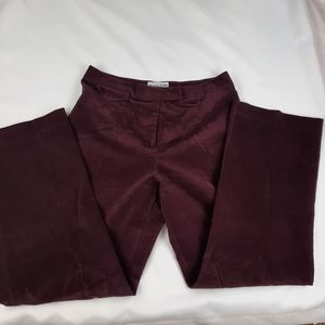 Pendleton purple corduroy pants women's size 8 hook eye Italian strap closure